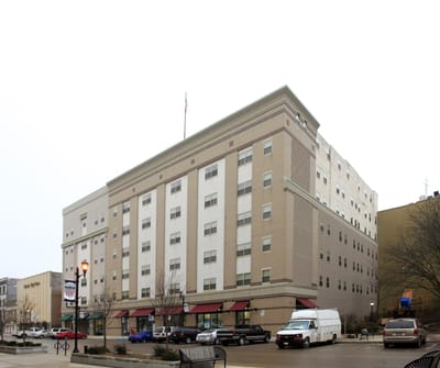 Exterior view of Robertson's Apartments building