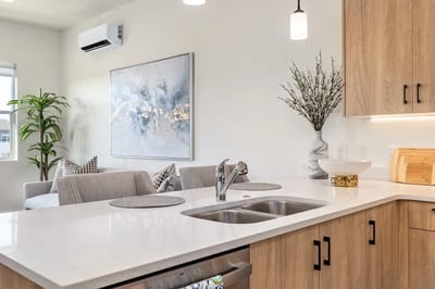 Modern kitchen in a senior living community