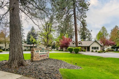 Exterior view of Lake Wood Ranch with landscaping
