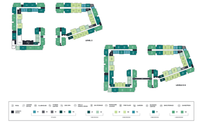 Architectural floor plan of the facility layout