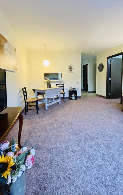 Interior view of a cozy resident living space