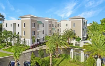 Exterior view of the Pinnacle at Peacefield residential buildings