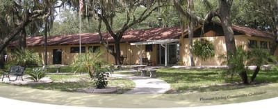 Exterior view of the Pleasant Living Community Clubhouse