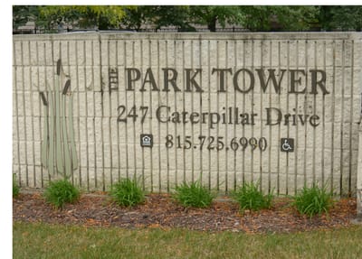 Facility sign for Park Tower Apartments