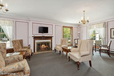 Cozy community lounge area with comfortable seating