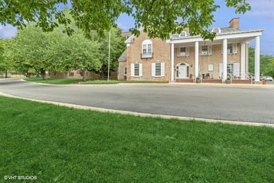 Exterior view of The Terrace Apartments with landscaping