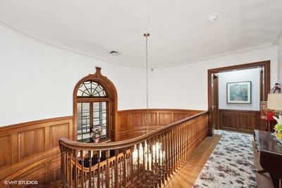 Interior view of a well-decorated hallway