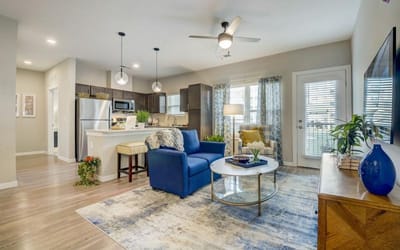 Modern interior of a senior living apartment