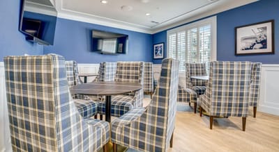 Interior common area with stylish seating