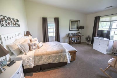 Cozy resident bedroom with tasteful decor