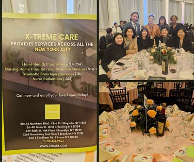 Group of people celebrating an event at a dining space.