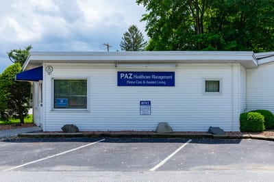 Exterior view of the PAZ Healthcare Management building.