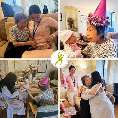 Residents engaging in activities and celebrations together.