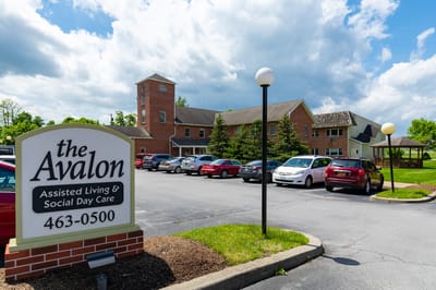 Exterior view of The Avalon assisted living facility.
