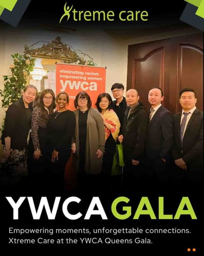 Diverse group at YWCA Queens Gala event.