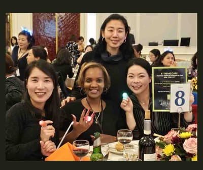 Group of women celebrating at a party.