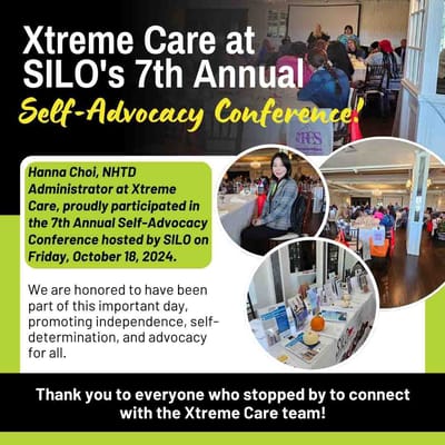 Conference event at Xtreme Care facility.
