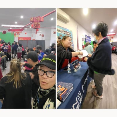 Residents participating in a community event.