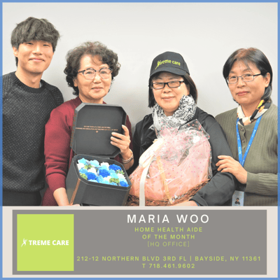 Celebration of Home Health Aide of the Month award