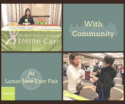 Residents engaging at a community event booth.