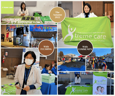 Community event with staff and participants
