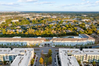 Aerial view of outdoor area and facility.