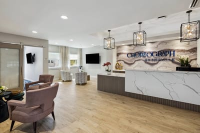 Modern reception area of Choreograph Gainesville