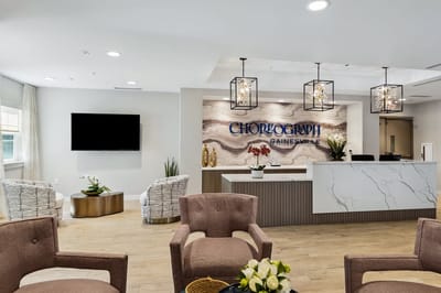 Welcoming lobby area of Choreograph Gainesville