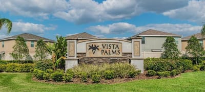 Exterior sign of Vista Palms facility