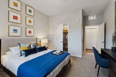 Well-decorated private bedroom in a nursing home