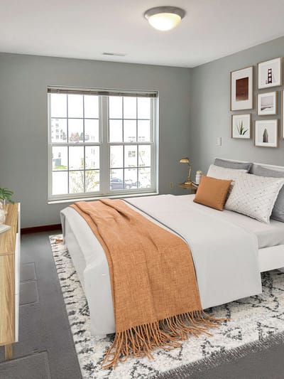 Cozy private resident room with natural light.