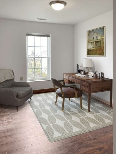 Cozy resident room with a desk and chair.