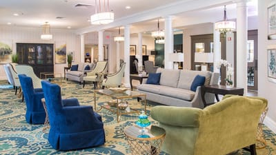 Interior common area with seating and decor