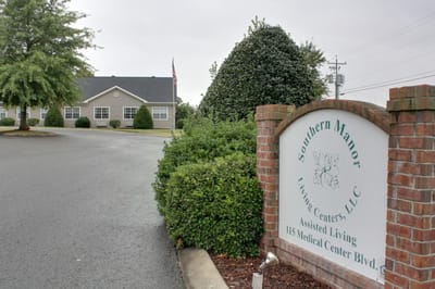 Exterior view of Southern Manor Assisted Living facility