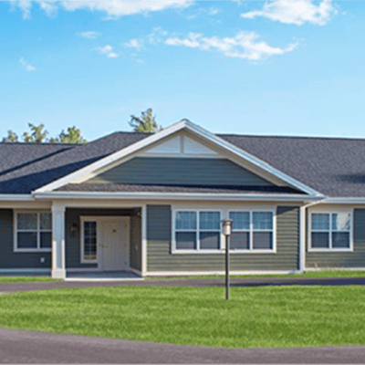 Exterior view of a senior living facility.
