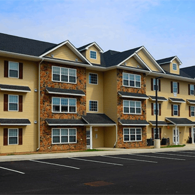 Exterior view of a nursing home facility.
