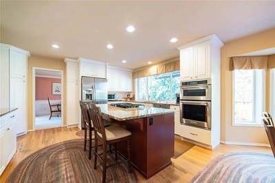 Modern kitchen in a well-lit interior space