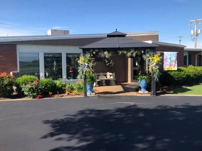 Exterior view of Bertrand Nursing And Rehab Center entrance