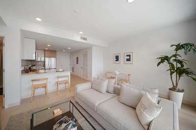 Bright interior of a modern apartment