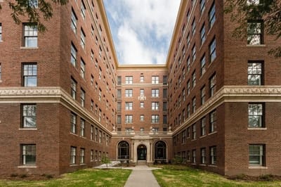 Exterior view of Commonwealth Senior Apartments building
