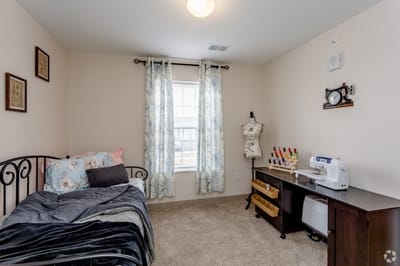 Cozy resident room with decorative elements