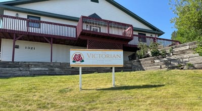 Exterior view of The Victorian assisted living facility