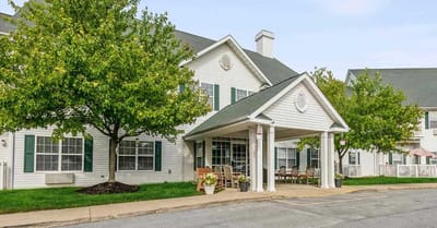 Exterior view of the Antioch Valley Senior Living building