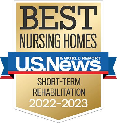 Award badge for best nursing homes