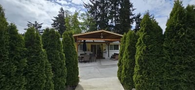 Entrance to Greenhaven Senior Care with greenery