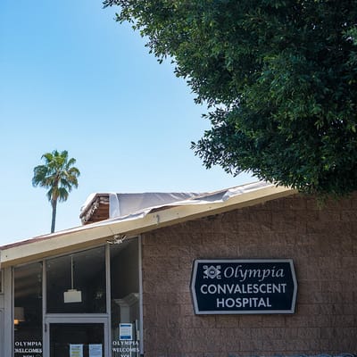 Exterior view of Olympia Convalescent Hospital building
