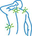 Facility logo on a blue background