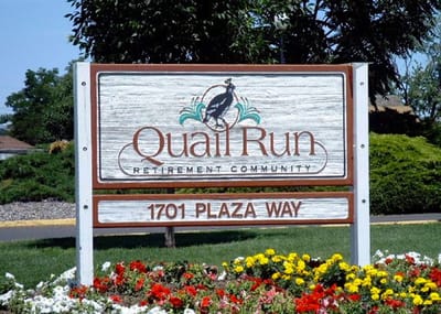 Sign of Quail Run Retirement Community