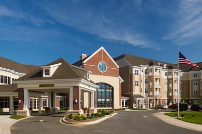 Exterior view of The Lodge at Willow Ponds