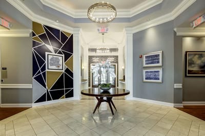 Welcoming interior lobby with modern decor.